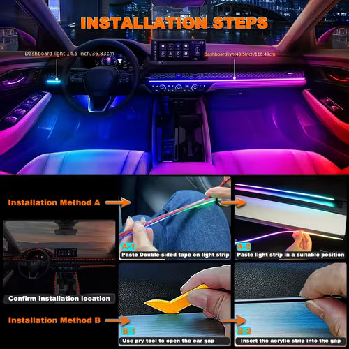 2in1 Dreamcolor Acrylic/Interior Ambient LED Strip