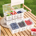 4pcs (3pcs Drain Baskets And 1pc Box) Drain Baskets