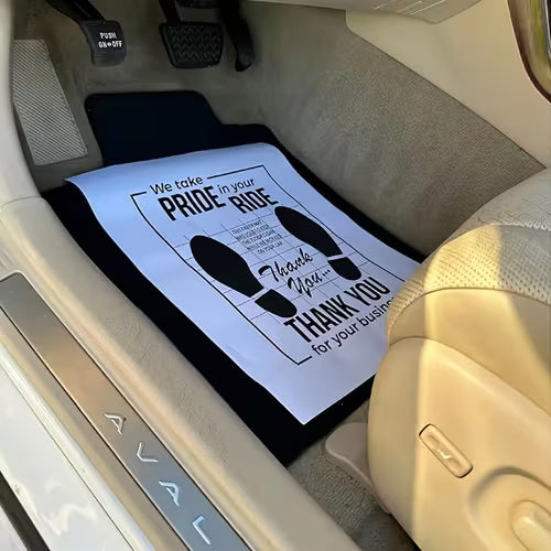 50pcs/1Pack Disposable Car Floor Mats 39*49Cm Kraft