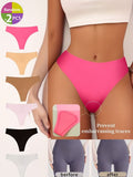 2pcs Random Color Seamless Anti-Show Yoga Panties