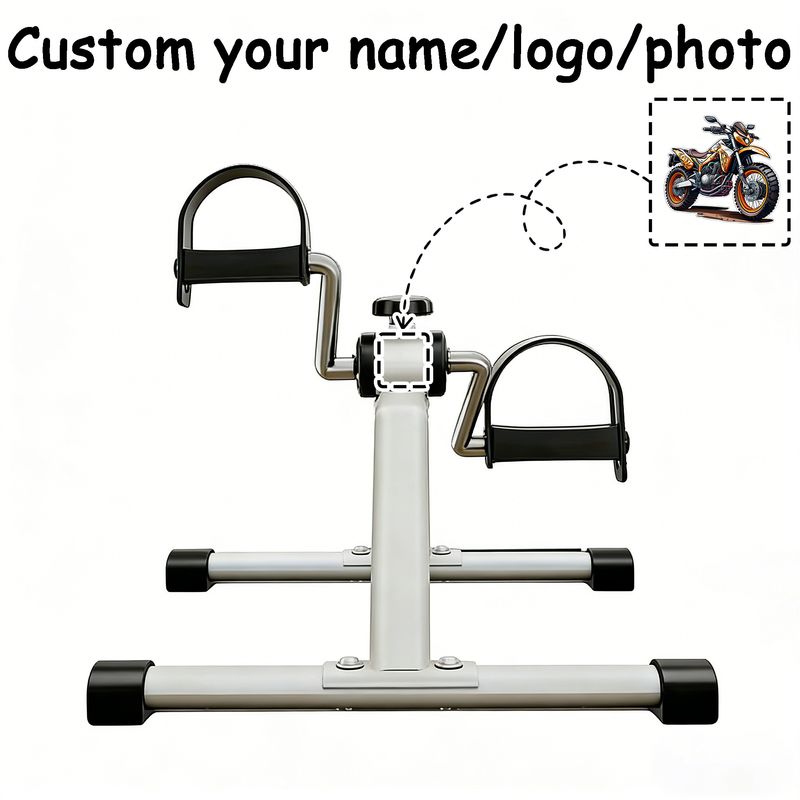 White Manual Exercise Bike | Adjustable Handlebars And