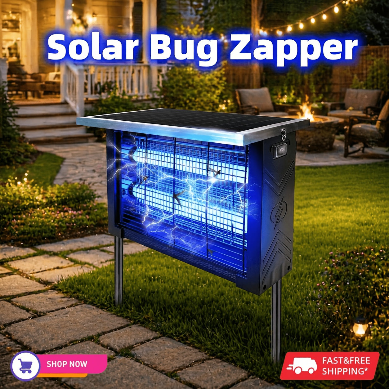 Solar-powered Outdoor Insect Killer