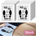 Disposable White Paper/30pcs Non-Slip Floor Mats for