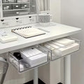 Transparent Acrylic Desk Drawer Organizer with Striped