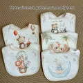 New U-Shaped Bibs 3/5pcs Set
