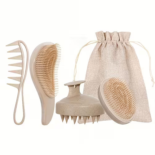 Wedding Gift Give]Wheat Straw Hair Comb Set 5pcs/TT
