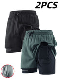 2pcs Men's Quick-Dry Shorts / Loose-Fit Sports and