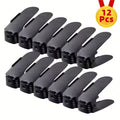 12 Adjustable Plastic Shoe Racks - Space Saving