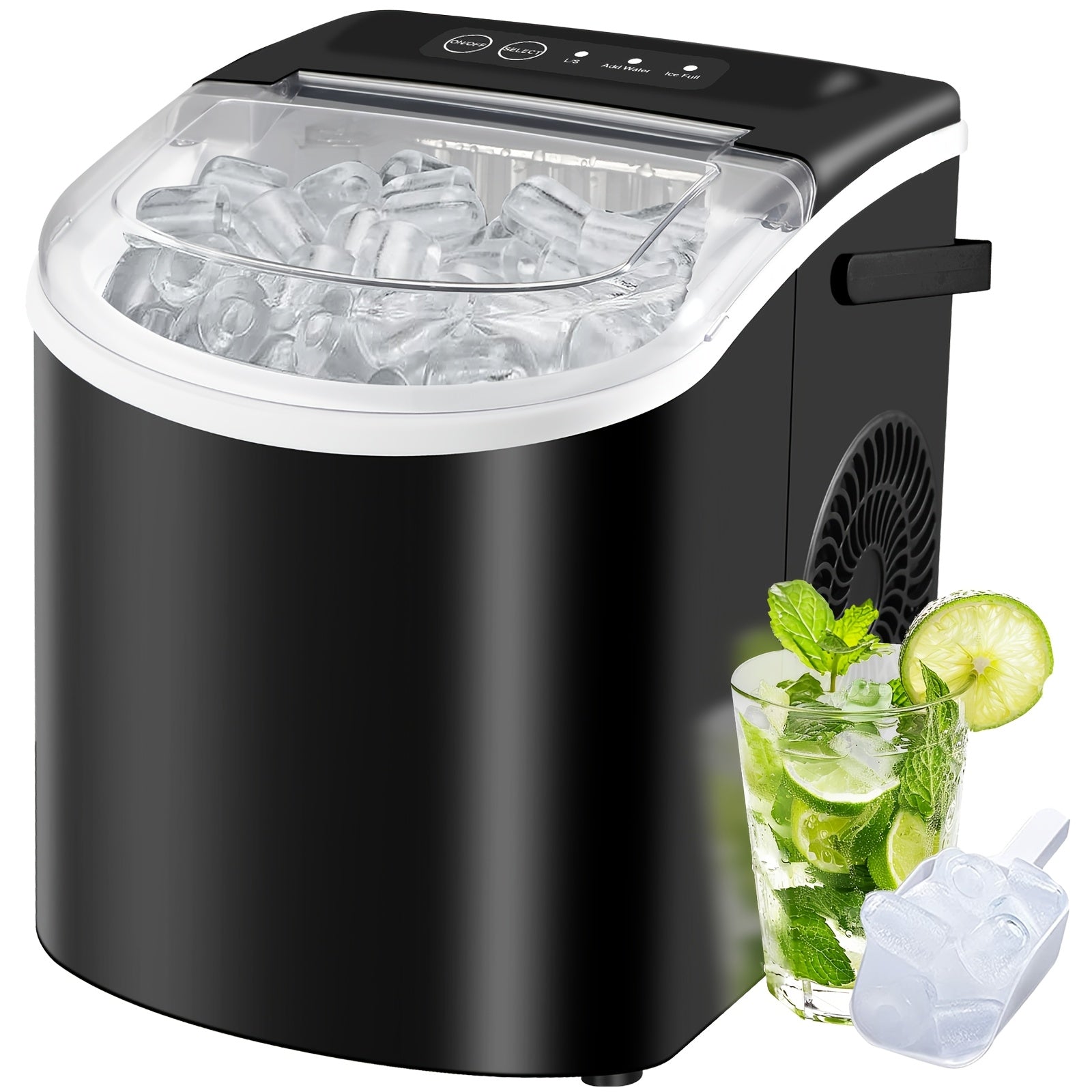 Countertop Ice Maker with Handle