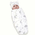 Baby Swaddle Set 2pcs with Hat/Soft And Cute Baby