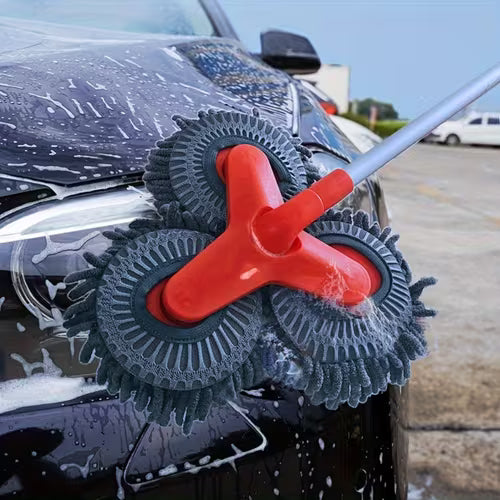 Newly Upgraded Microfiber Car Wash Brush Mop Kit with