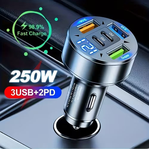 Upgraded Fast-Charge Digital Display Car Charger
