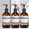 3pcs Refillable Plastic Pump Dispenser Bottles