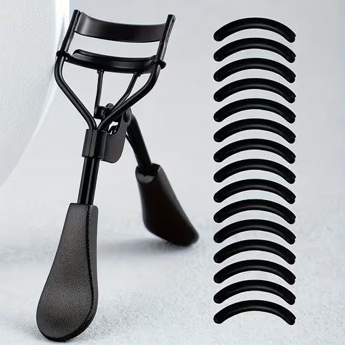 16pc Portable Eyelash Curler and Pads Set/Stainless