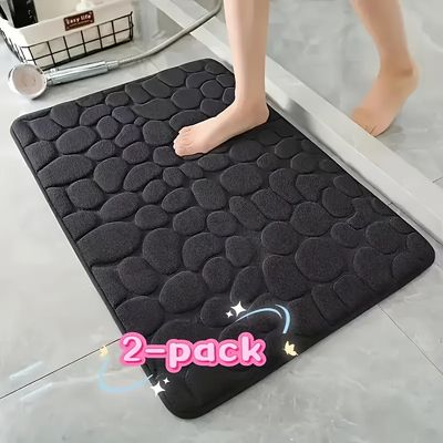 1pc/2pcs Memory Foam Bath Mat