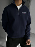 Milano Fashion Design Men's Half-Zip Sweatshirt