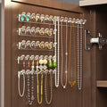 9pcs Transparent Acrylic Wall-Mounted Jewelry