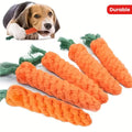 Interactive Durable Carrot-Shaped Dog Toy with Tassel