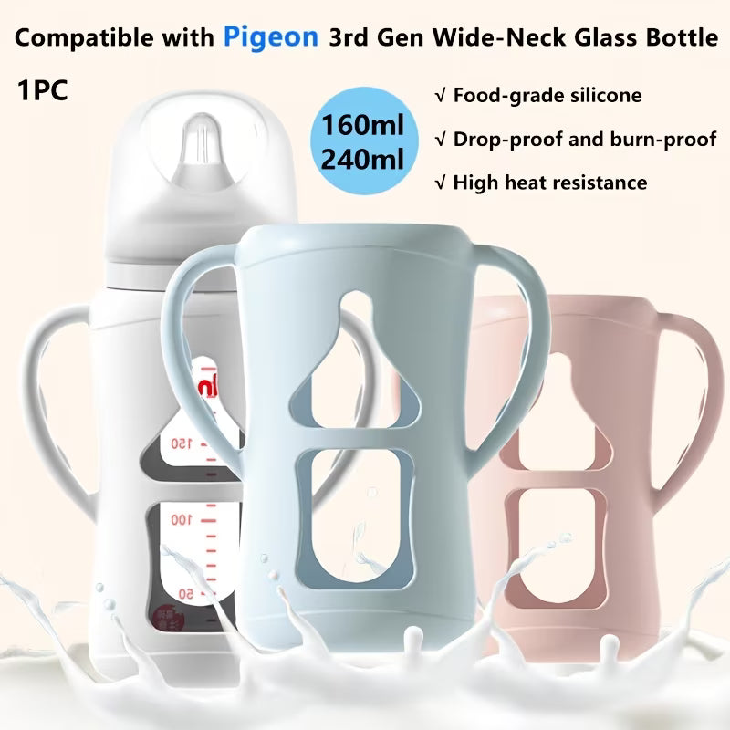 Monkee Silicone Bottle Sleeve with Handle for Pigeon