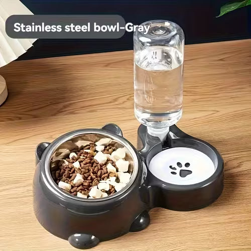 DYFDYF 2-in-1 Automatic Pet Feeder & Water Dispenser