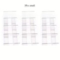 3pcs Set of 4-Compartment Transparent Shoe Racks