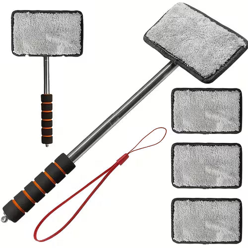4pcs Car Glass Wiper Set/Telescopic Glass Cleaning