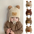 Infant and Toddler Cute Bear Ear Double-layer Knitted