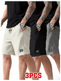 3 Pieces of Men's Summer Casual Sports Shorts Random