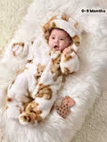 Baby Boy Autumn Winter Cute Warm Bear Pattern Hooded
