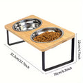Wooden Dog Food Feeding Rack