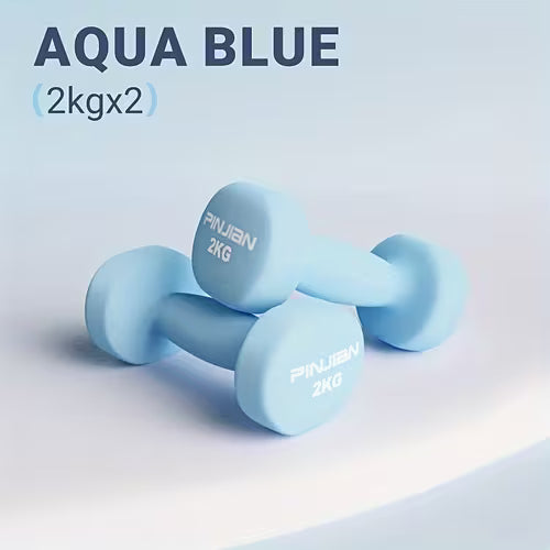 2pcs Easy-Grip Practice Dumbbells - Neoprene Coated