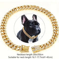 1pc Dog Cuban Chain Collar Necklace 13Mm Geometric