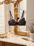Women's Color-Block Lace Bra | Underwire Push-Up