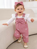 3pcs Cute Baby Girl Set | Ruffle Long Sleeve