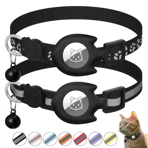 2pcs Cute Cat Collars/Fish-Shaped Holder Suitable for