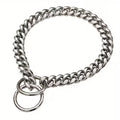 1pc Double Loop Stainless Steel Dog Collar | Adjustable