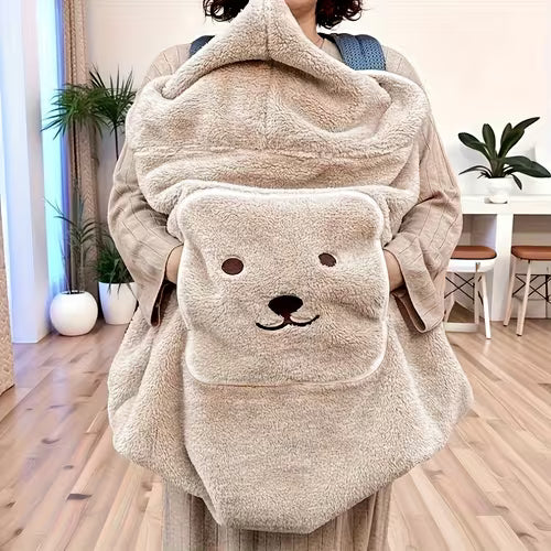 1pc Embroidered Throw Blanket
