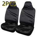 1pc/2pcs Black Oxford Cloth Car Seat Cover | Universal