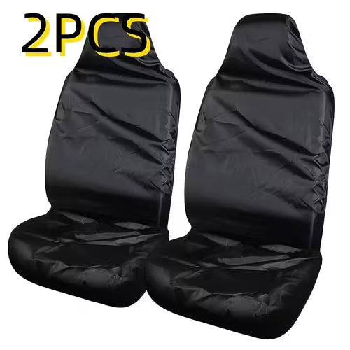 1pc/2pcs Black Oxford Cloth Car Seat Cover | Universal