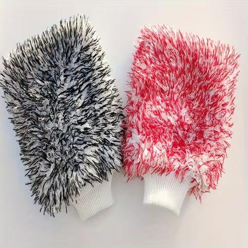 Large Colorful Plush Microfiber Car Cleaning Towel
