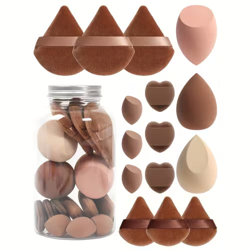 15pcs Makeup Sponges Triangle Puff for Liquid Cream