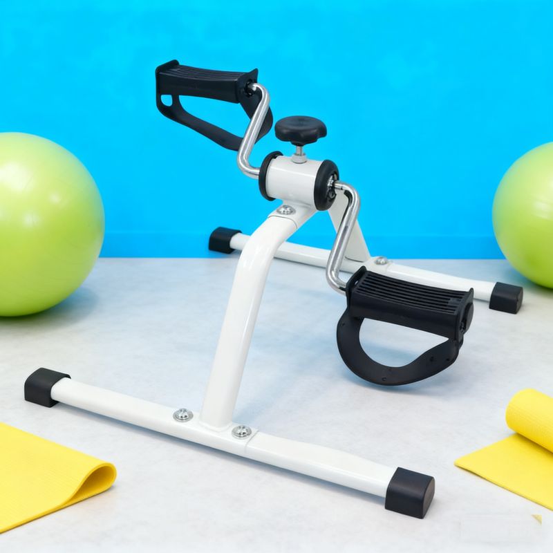 Upgraded Folding Exercise Bike (1 Unit) | White