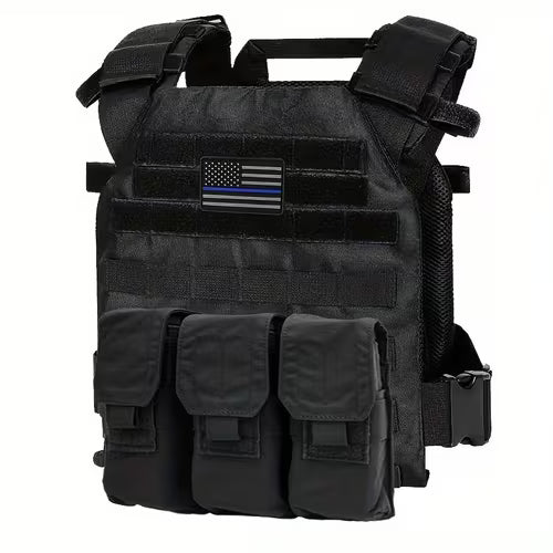 Multifunctional Adjustable Molle Vest with flag patch