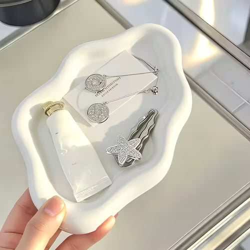 1pc Jewelry Tray - Elegant Cloud Hexagon Design