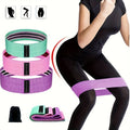 Set of 1/3 Non-Slip Yoga Resistance Bands