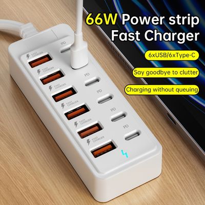 12-Port USB Fast Charging Station - Max 25W Per Port