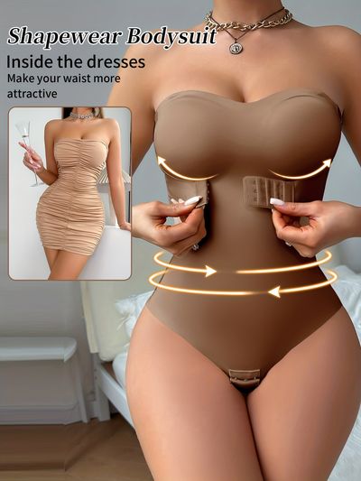 Front buckle Bustier Shapewear Elastic Gathering Type