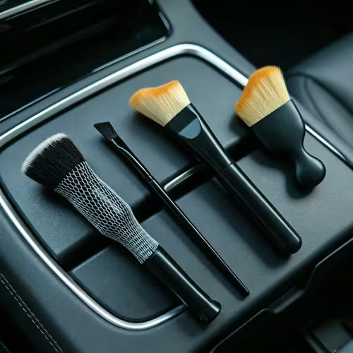 4pcs Car Cleaning Brush Set/Long and Short Brushes for