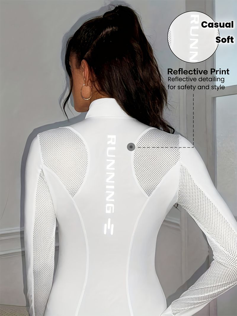 1pc Women's Casual Athletic Jacket Long Sleeve