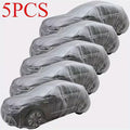 5 pieces of transparent PE car cover/suitable for